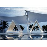 Lit de soleil vondom frame daybed blanc avec toit tress�