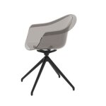 Lot de 2 fauteuils pivotants incasso fume vondom