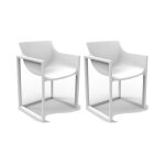 Lot de 2 fauteuils wall street vondom blanc Lot de 2 fauteuils wall street vondom blanc
