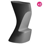 Lot de 2 tabourets de bar vondom moma high hauteur d'assise 74 Lot de 2 tabourets de bar vondom moma high hauteur d'assise 74