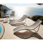 Lot de 4 chaises longues vondom ibiza ecru