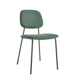 Lot de 4 chaises en métal et coussin chenille vert linda veryforma Lot de 4 chaises en métal et coussin chenille vert linda veryforma
