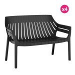 Lot de 4 sofas vondom spritz noir