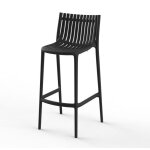 Lot de 4 tabourets de bar ibiza noir vondom