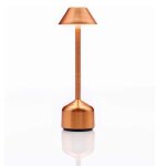 Luminaire de table imagilights led demoiselle tall conique copper Luminaire de table imagilights led demoiselle tall conique copper