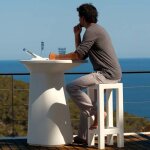 Moma high table jardinire vondom blanc