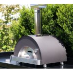 Oveneat four pizza � gaz albor 1 gris avec pelle � pizzas