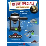 Pack barbecue chariot napol�on pro57 au charbon de bois