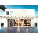 Pergola adossée en bois brut sevilla 6x4m 24m2 Pergola adossée en bois brut sevilla 6x4m 24m2