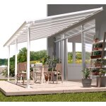 Pergola adossée olympia 3x6, 1m aluminium blanc et polycarbonate Pergola adossée olympia 3x6, 1m aluminium blanc et polycarbonate