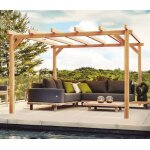 Pergola autoport�e en bois linares 5x4m 20m2