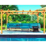 Pergola autoport�e en bois massif valencia 4x3m 12m2