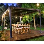 Pergola milano 3x4. 3m aluminium gris et polycarbonate canopia Pergola milano 3x4. 3m aluminium gris et polycarbonate canopia