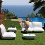 Pillow mesa table basse vondom blanc mat