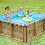 Piscine bois pour enfant pistoche 2x2m Piscine bois pour enfant pistoche 2x2m