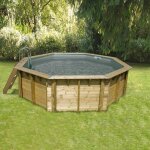 Piscine bois ubbink océa 430 h120cm liner gris Piscine bois ubbink océa 430 h120cm liner gris