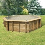 Piscine bois ubbink océa 580 h130cm liner beige sable Piscine bois ubbink océa 580 h130cm liner beige sable