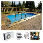 Piscine bois ubbink urban pool 250x450 h140 liner gris Piscine bois ubbink urban pool 250x450 h140 liner gris