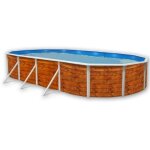Piscine hors sol toi etnica ovale 730x366xh120 avec kit complet