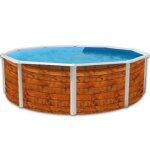 Piscine hors sol toi etnica ronde 460xh120 avec kit complet