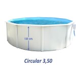 Piscine hors sol toi magnum ronde 350xh132 compact blanc