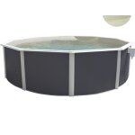 Piscine hors sol toi magnum ronde 460x132 compact anthracite Piscine hors sol toi magnum ronde 460x132 compact anthracite