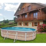 Piscine hors sol toi pinus ovale 640x366xh120 avec kit complet