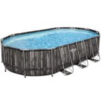 Piscine tubulaire swing ovale design bois 610x366x120 Piscine tubulaire swing ovale design bois 610x366x120