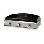 Plancha amalia 375  gaz en acier inoxydable le marquier