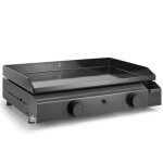Plancha gaz forge adour base 2 bruleurs 6400 w 60 cm acier plaque en Plancha gaz forge adour base 2 bruleurs 6400 w 60 cm acier plaque en