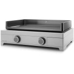 Plancha gaz forge adour modern 60 inox 2 bruleurs 7000 w plaque en Plancha gaz forge adour modern 60 inox 2 bruleurs 7000 w plaque en