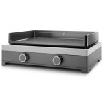 Plancha gaz forge adour modern g60 2 bruleurs 7000 w acier plaque en
