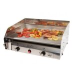 Plancha gaz inox baila 5 kw tonio sur chariot - savorcook selects