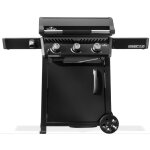 Plancha gaz napolon freesytle noir lpg 3 brleurs avec chariot