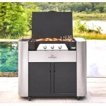 Plancha gaz sur chariot le marquier exclusive 375 xl duo