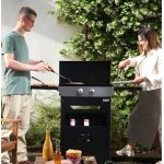 Plancha gaz sur chariot original duo 260 le marquier