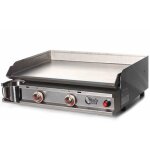 Plancha gaz tonio 2 feux caisson et plaque inox Plancha gaz tonio 2 feux caisson et plaque inox