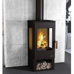 Poêle à bois bronpi estrella 3c 7kw avec 3 cotés vitrés Poêle à bois bronpi estrella 3c 7kw avec 3 cotés vitrés