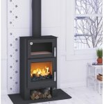 Poêle à bois bronpi gijon - h 11kw avec four et bûcher Poêle à bois bronpi gijon - h 11kw avec four et bûcher