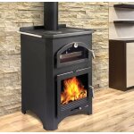 Poêle à bois bronpi monza 14 kw avec four et plaque de cuisson Poêle à bois bronpi monza 14 kw avec four et plaque de cuisson