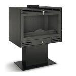 Poêle à bois ferlux afar en fonte pied central 15. 9 kw Poêle à bois ferlux afar en fonte pied central 15. 9 kw