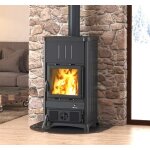 Pole  bois nordica extraflame fedora 8. 3kw steel noir