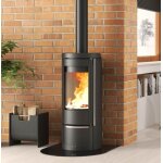 Poêle à bois rond nordica extraflame marlena 7. 5kw en fonte Poêle à bois rond nordica extraflame marlena 7. 5kw en fonte