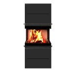 Po�le � bois scandinavian 65bh a. caminetti 3 faces vitr�es