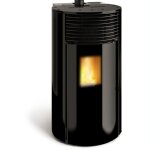 Pole  granuls ferlux helen magique 6 kw verre noir rond