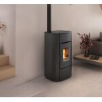 Pole  granuls ventil mariella 7 kw extraflame noir