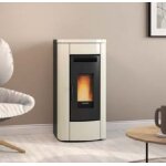 Poêle à granulés ventilé la nordica extraflame klaudia 8kw ivoire Poêle à granulés ventilé la nordica extraflame klaudia 8kw ivoire
