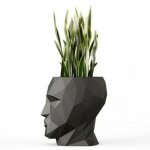 Pot adan vondom modle moyen anthracite avec rservoir