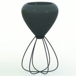 Pot spaghetti planter basic vondom noir Pot spaghetti planter basic vondom noir