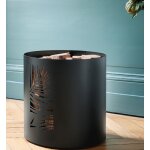 Range - bûches borneo noir givré dixneuf design Range - bûches borneo noir givré dixneuf design